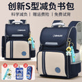 2026 new children's backpack for boys and girls, grades 1-6: large capacity, lightweight, and spine-protecting design