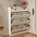 Modern slim flip-down shoe cabinet for entryway, minimalist home use, small apartment, 17cm height, easy storage shoe rack