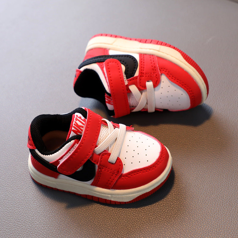 Kids' athletic shoes, trendy skate shoes,  spring/autumn new arrivals, korean style, boys' and girls' baby shoes, single shoes, first walker shoes