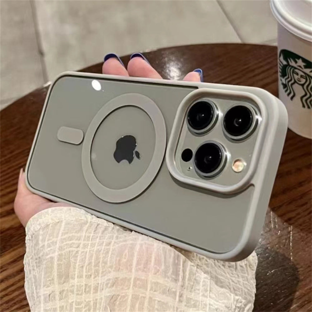 Boxed macaron magnetic compatible apple 17 pro max phone case, minimalist 16 iphone 18 drop-proof protective cover
