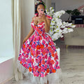 European and american women's clothing  summer new sweet and fresh bow high-waisted mesh patchwork a-line maxi dress