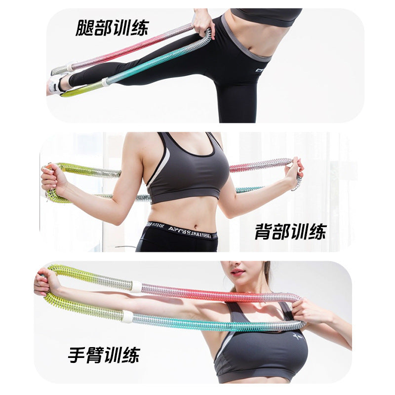 Hula hoop to tighten the abdomen and not hurt the waist. women can slim down the belly and reduce the abdomen. spring soft hula hoop for fitness and slimming