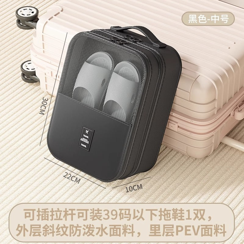 Shoe box travel storage bag portable finishing box dust-proof slippers storage box car-specific shoe artifact