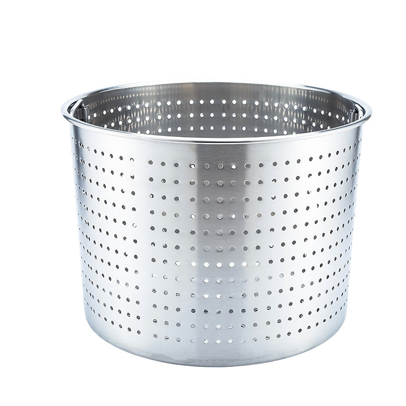 Large thickened stainless steel drain bucket, crayfish filter bucket, multi-functional leak bucket, punched soup bucket, inner pot brine bucket