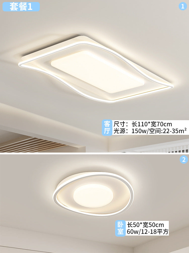 Zhongshan Lighting Factory Direct Sales Living Room Main Light Whole House Package Intelligent Voice Home Improvement Round Room Bedroom Ceiling Light
