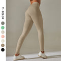 New arrivalhigh waist hip lifting tummy control tights seamless yoga wear breathable sweat-absorbent running sports fitness pants peach pants