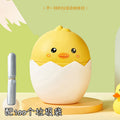 Broken shell chicken trash can small desktop swing lid paper basket bedroom bedside desk mini cute plastic storage bucket