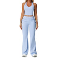 nude yoga suit i-shaped back folding high waist fitness suit women's sports running yoga suit 3055