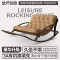 Double rocking chair recliner lunch break chair balcony for homecasual fixed lazy sofa chair can sleep and lie down 2026