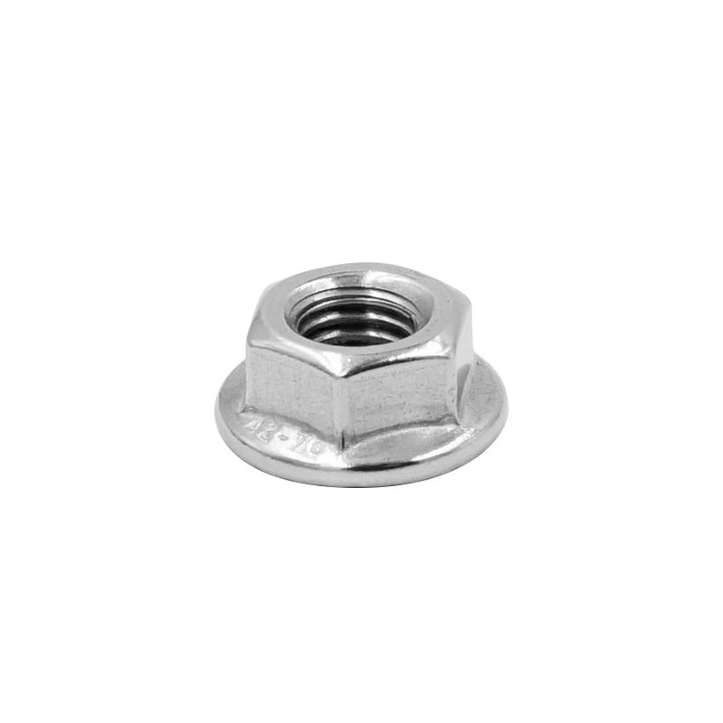304/201/316 Stainless Steel Hexagonal Flange Nut Screw Flange Surface, Flange Nut Fastener Wholesale