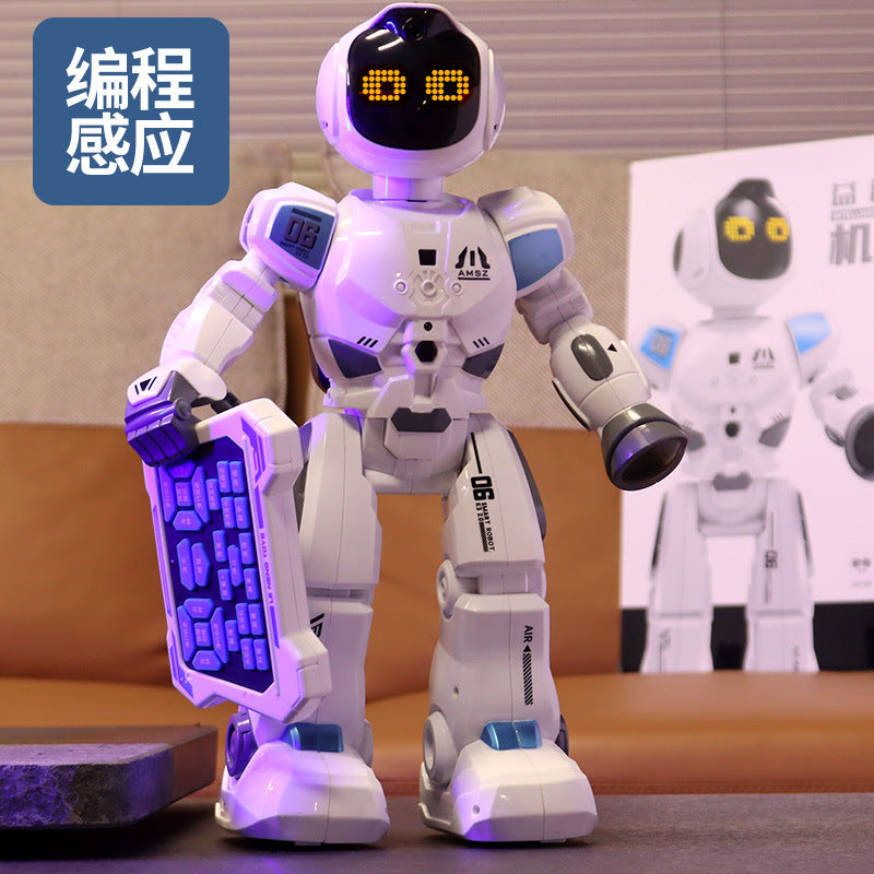 New cross-border smart early education programming remote control robot - singing, dancing, sensory interactive educational toy gift