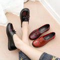 Soft leather soft bottom ladieswear shoes flatsabrasion resistantwaterproofbows work shoes wechat group purchase live broadcast one piece dropshipping