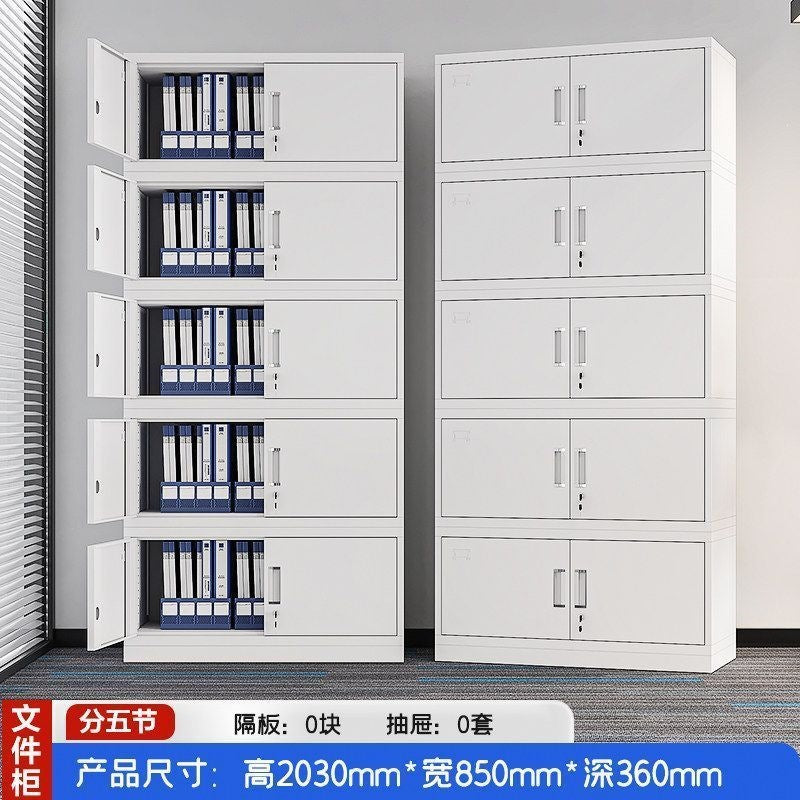 Heavy-duty steel office file cabinet - steel document cabinet for financial records, accounting files, and storage - low profile storage unit