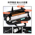 Oukeqi conference tote bag, oxford cloth office storage briefcase, large capacity zippered document bag with custom printing for men