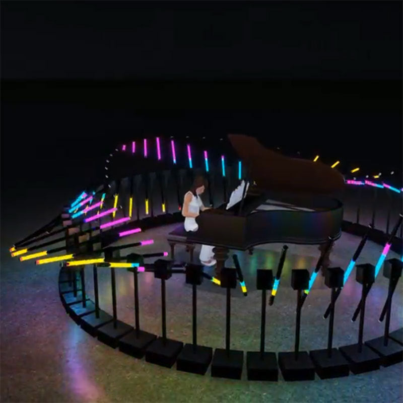 LED programming moving head light interactive experience device activity props lighting landscape DP atrium decoration layout creativity