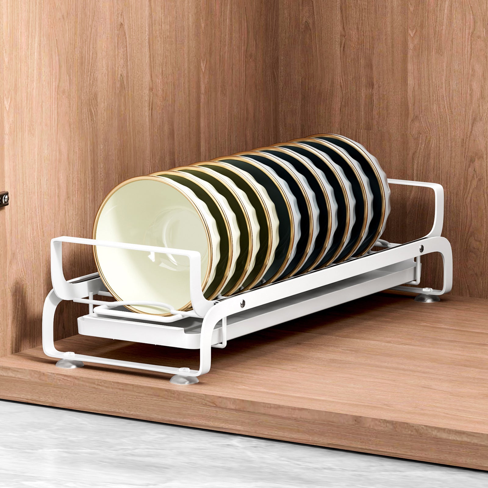 One piece is sent on behalf of the delivery, kitchen bowl drain rack, pull-out dish storage rack in the cabinet, narrow style, drying dishes and putting bowl racks.