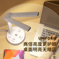 Reading desk lamp study plug-in eye protection desk student dormitory bedside lamp with socket usb multifunctional table lamp