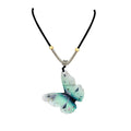 New chinoiserie handmade ceramic beaded rope butterfly necklace for women 2026new arrival popularclassy senseelegant clavicle chain