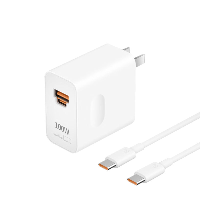 Suitable for huawei universal super fast charging charger 100w/88w/66w charging head dual port universal charger 10 wholesale