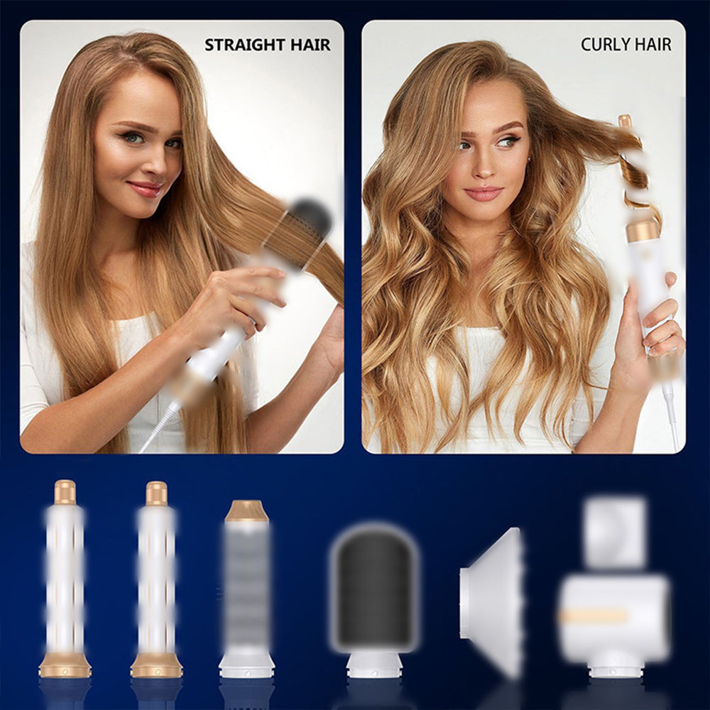hot-selling hot air comb five-in-one curling iron, straight hair dual-use hair styling comb, electric high-speed hair dryer