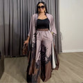 European and american cross-border women's clothing  summer new arrivals: african-style plus size printed loose longline shirt and wide-leg pants set