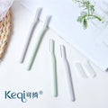 Keqi single blade eyebrow trimmer eyebrow trimmer with security guard net women's razor eyebrow shape with eyebrow comb bevel