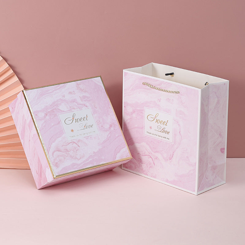 Business Gift Box Blue Gift Box Event Opening Gift Packaging Box Birthday Gift Men's Belt Packaging Box