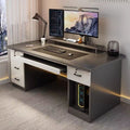 Office desk employee workstation office desk and chair set minimalist modern executive desk single person staff desktop computer table