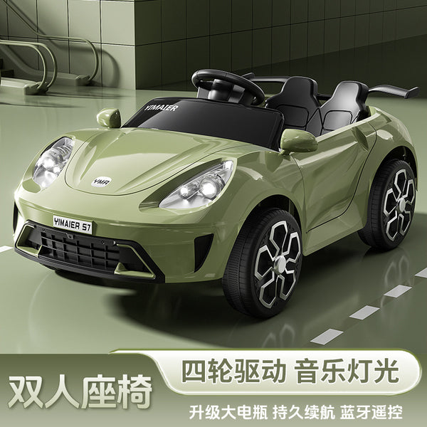 New children's electric car baby four-wheel remote control toy car boys and girls can sit electric car charging stroller