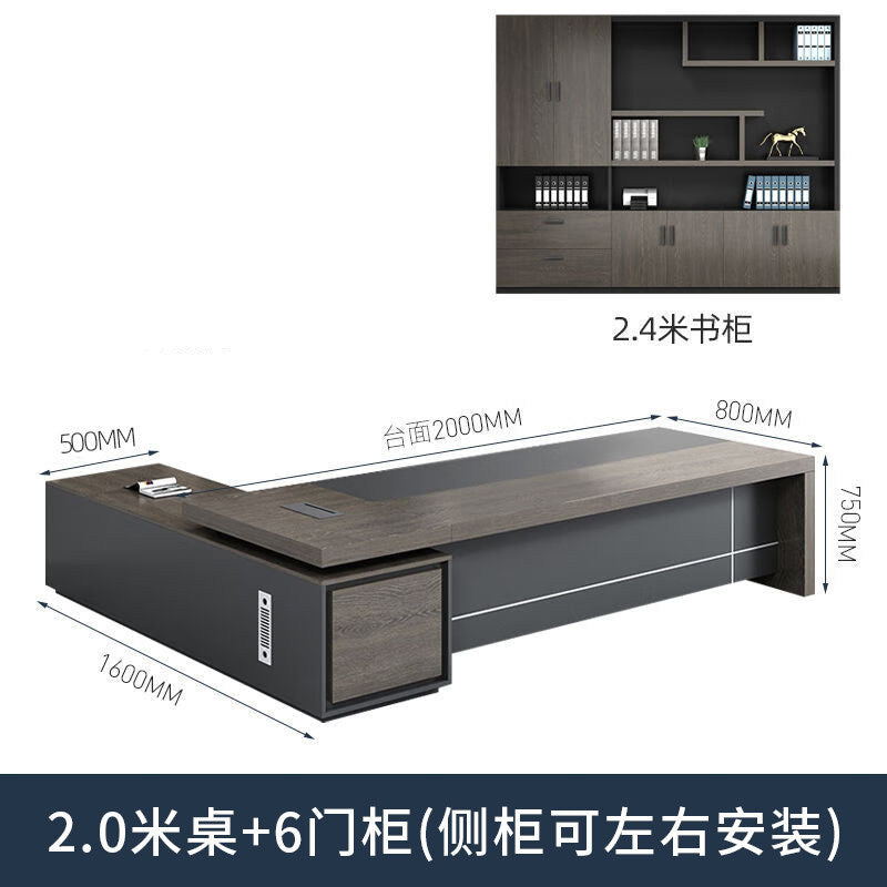 Saint li boss office desk and chair set - minimalist modern executive desk, high-end manager's desk, supervisor's desk, office desk