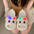 new arrival luminous slippers for women outwear summer 2026 popular rabbit fashion niche cute flip-flops wholesale