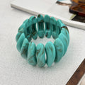 Bracelet women's wholesale european and american cross-border special-shaped splicing elastic resin bracelet niche high-end sense of smudged exaggerated hand jewelry
