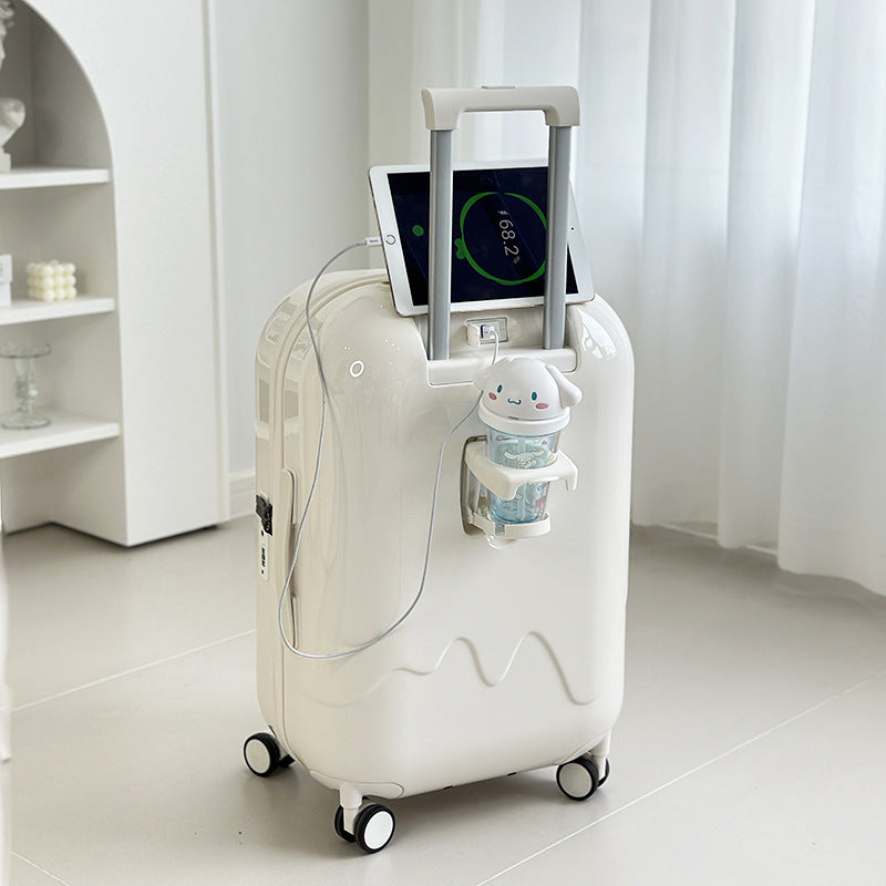 Children's suitcase 20-inch boarding case 24-inch trolley case 26-inch anti-drop suitcase Password box Gift bag