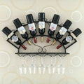 Iron wall-mounted wine rack ornaments wine bottle rack red wine rack storage rack wall-mounted hanging tall wine glass rack
