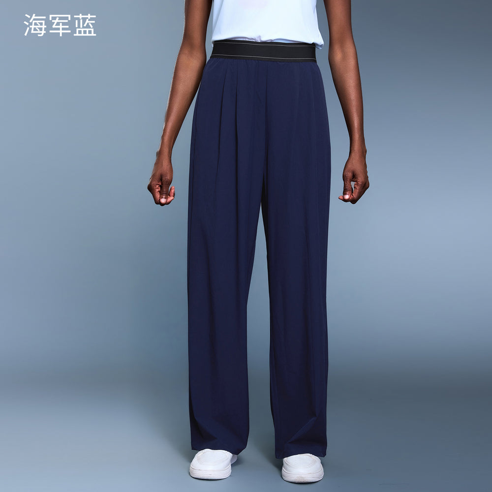 Autumnew arrivalcasualeasiest for matchslimming lookdrapedloose pantsloose breathablestraight-leg sports pants for women d25161