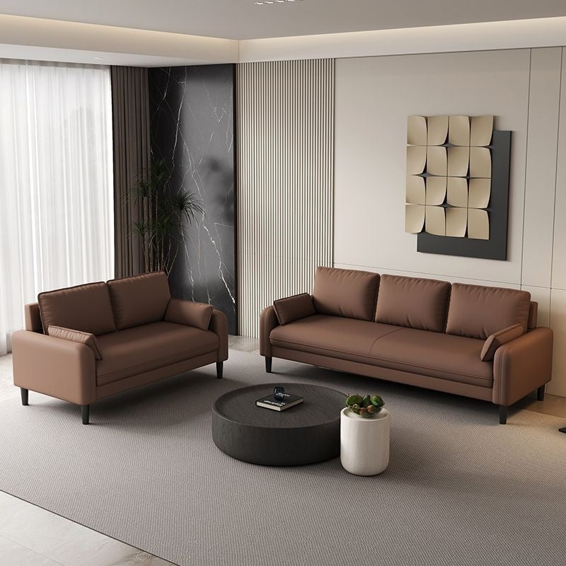 Sofa and coffee table set - modern minimalist office sofa for reception, business, conference room, and guest seating
