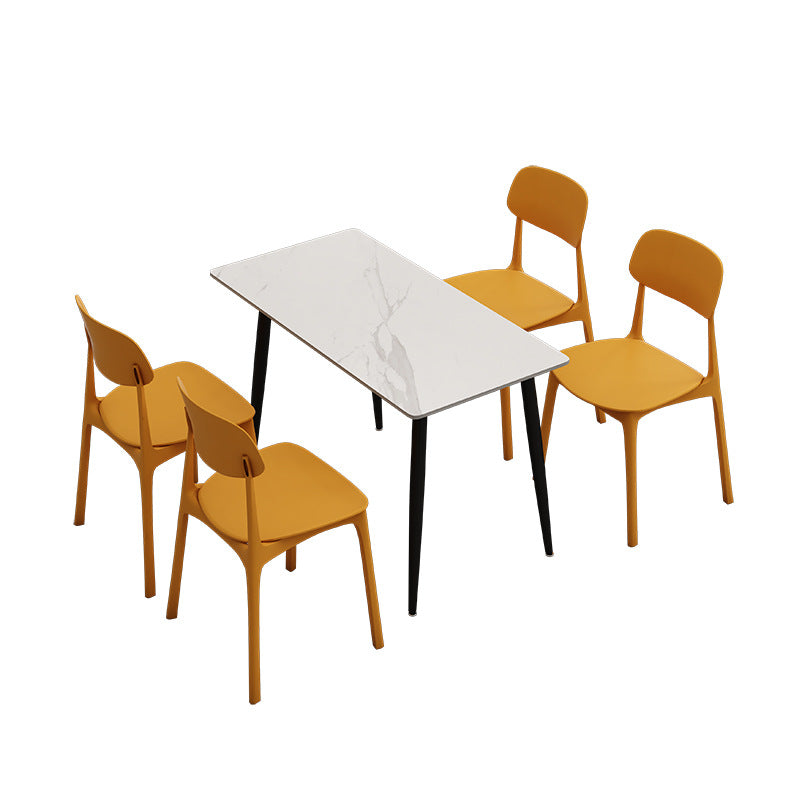 Company staff canteen catering snacks fast food restaurant dining table and chair commercial combination powder shop noodle shop restaurant restaurant school