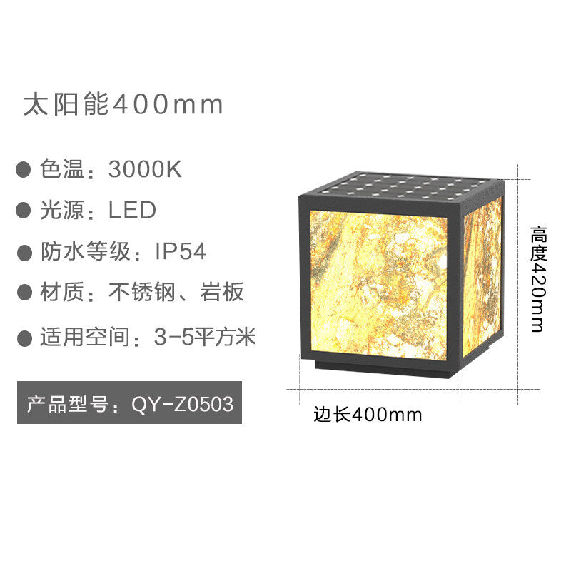 Solar lights, outdoor garden lights, landscape lights, waterproof lawn lights, solar column lights, wall lights, slate lights