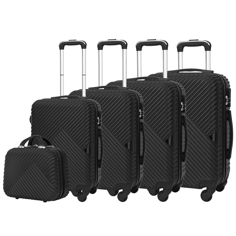 Cross-border multi-piece boarding suitcase gift travel password box waterproof universal wheel trolley case expandable