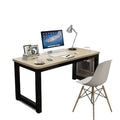 Rounded corner computer desk - desktop home student study table - simple rental apartment computer desk - modern minimalist style office desk