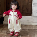 Autumnew arrival baby stylecute baby clothes autumautumn clothes one-piece hooded outing clothes super cute crawling clothes