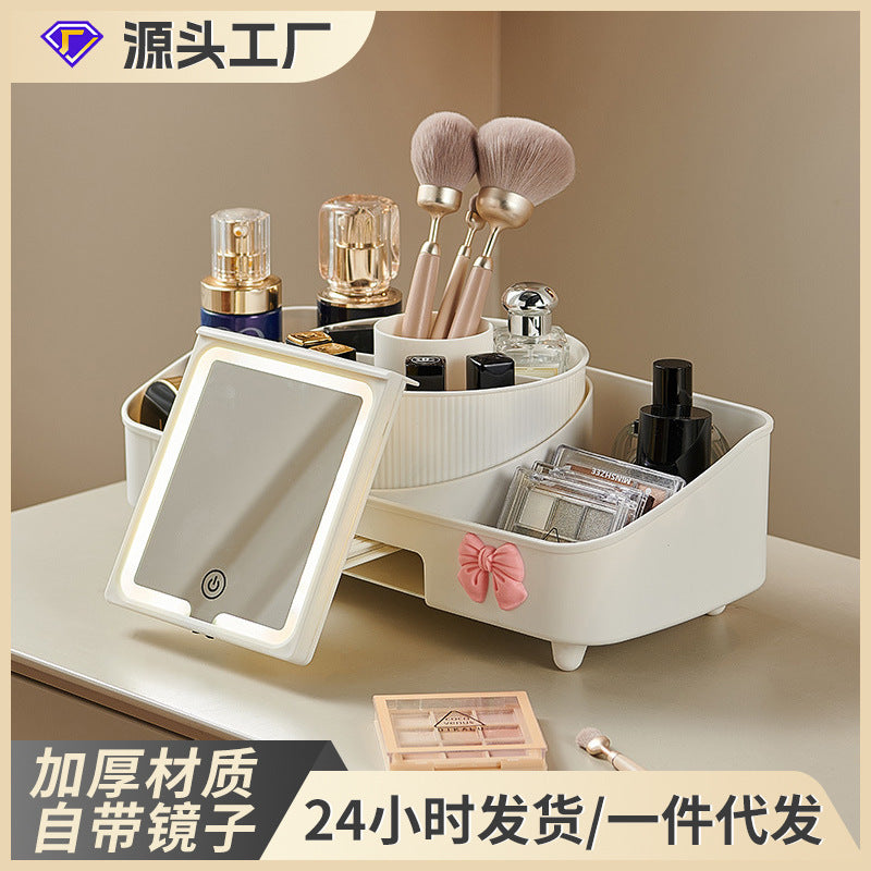 Xinle Thickened Storage Box Plastic Vertical Shelf Large Desktop Multifunctional Cosmetics Integrated Finishing Box