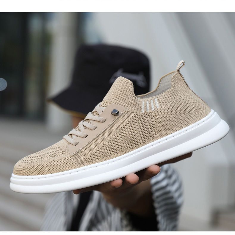 Men's summer new arrival: lightweight, breathable, odor-resistant flyknit mesh shoes - versatile casual sneakers for men, athletic mesh shoes