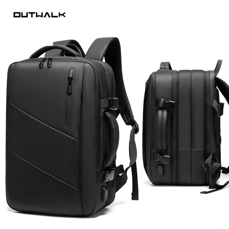 Source factory customized new men's backpack business computer large capacity scalable dry and wet separation backpack wholesale