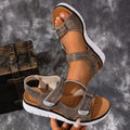 summer new arrival: plus size women's casual comfortable velcro fashion outdoor sandals wholesale