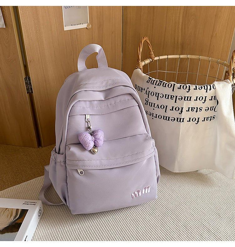 Kids' backpack - lightweight, minimalist design for girls, perfect for outdoor travel. large capacity, japanese style, cute and sweet backpack for middle school