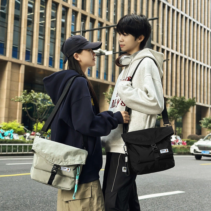 Crossbody bag 2024 new men's trendy brand functional tooling style fanny pack women's fashion sports shoulder large-capacity cycling bag