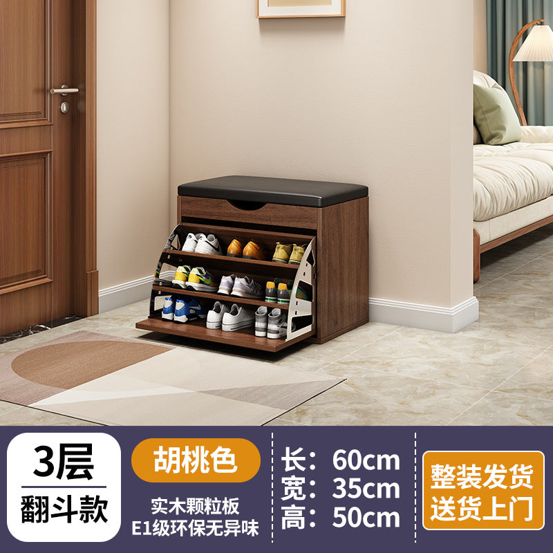 new arrival: bestselling flip-top shoe cabinet - home entryway shoe bench, shoe rack, and stool combo - all-in-one seating & space-saving storage