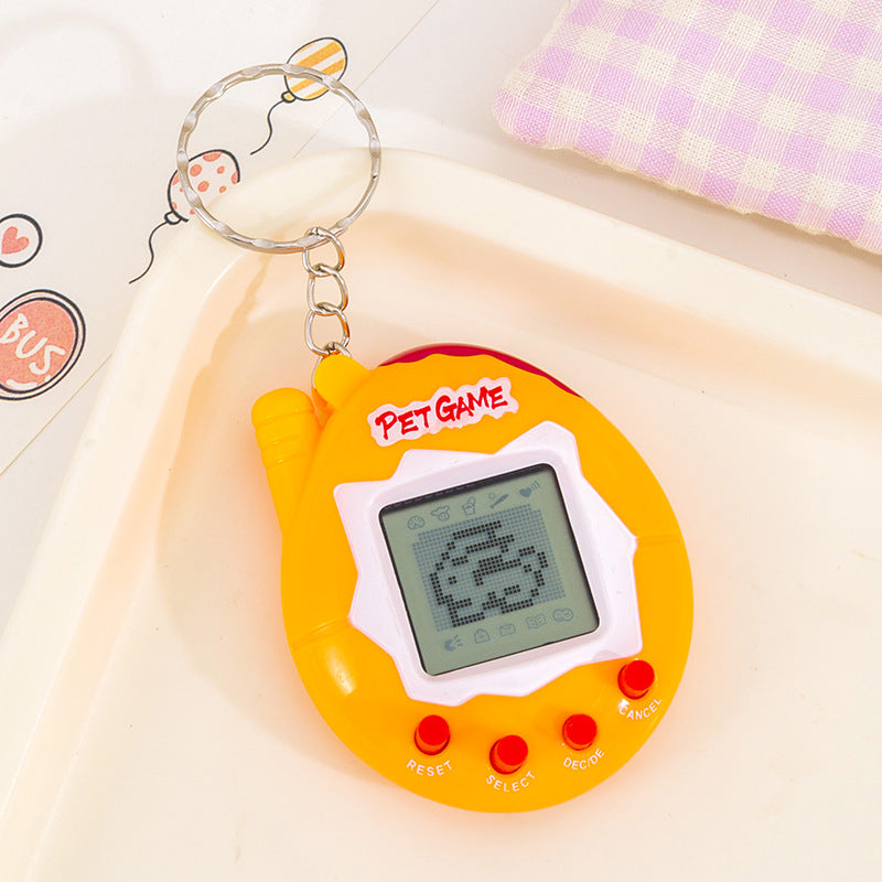 foreign trade electronic pet machine handheld virtual pet machine game console electronic toy game console keychain