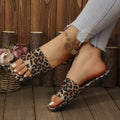 plus size flat sandals women's ethnic style summer new breathable printed open toe roman style sandals and slippers